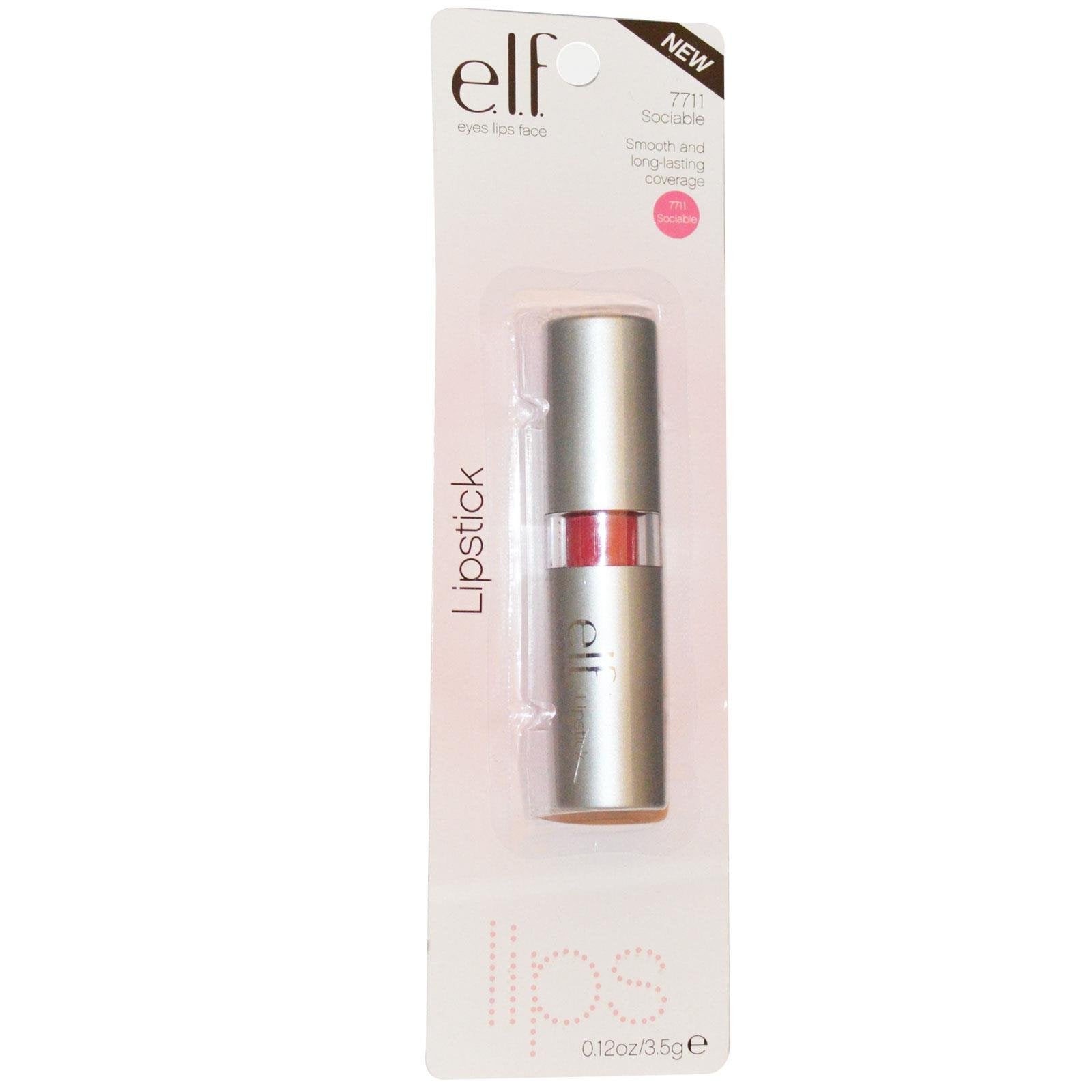 e.l.f. Lipstick, Sociable, 0.12 Ounce by e.l.f. Cosmetics