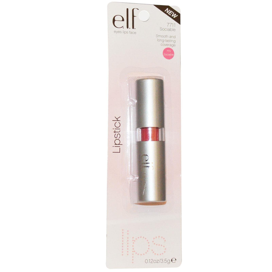 e.l.f. Lipstick, Sociable, 0.12 Ounce by e.l.f. Cosmetics