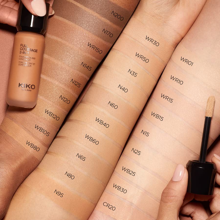 KIKO MILANO - Full Coverage 2-in-1 Foundation & Concealer 19 - N 65 2 in 1 foundation and concealer, superior coverage