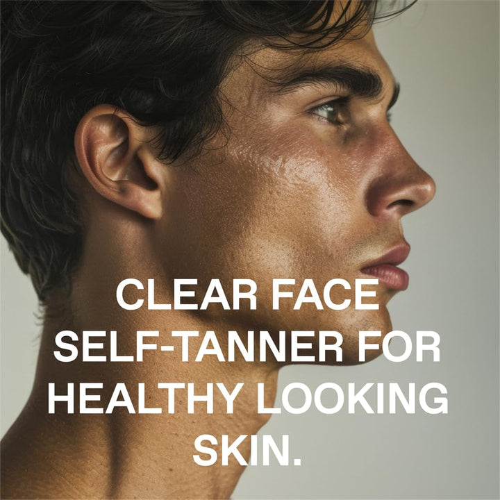 ENHANSE Jet Set Face Clear Self Tanner Spray for Men, Hyaluronic Acid, Hydrating Watermelon Extract, Mess & Streak Free, Anti Orange Tanning Water, 3.4 Fl Oz