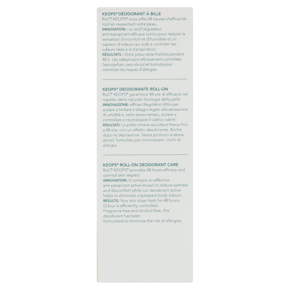 RoC Keops Roll Déodorant 30ml