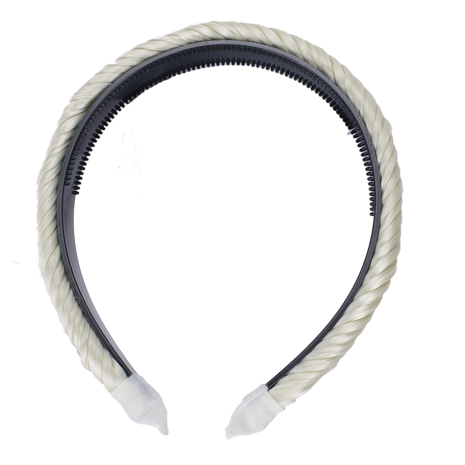 platinum blond # 613 HHR7 : PRETTYSHOP Hairband Plaited Braid Headband Hair Piece Diverse Colors (bleach blonde 613)