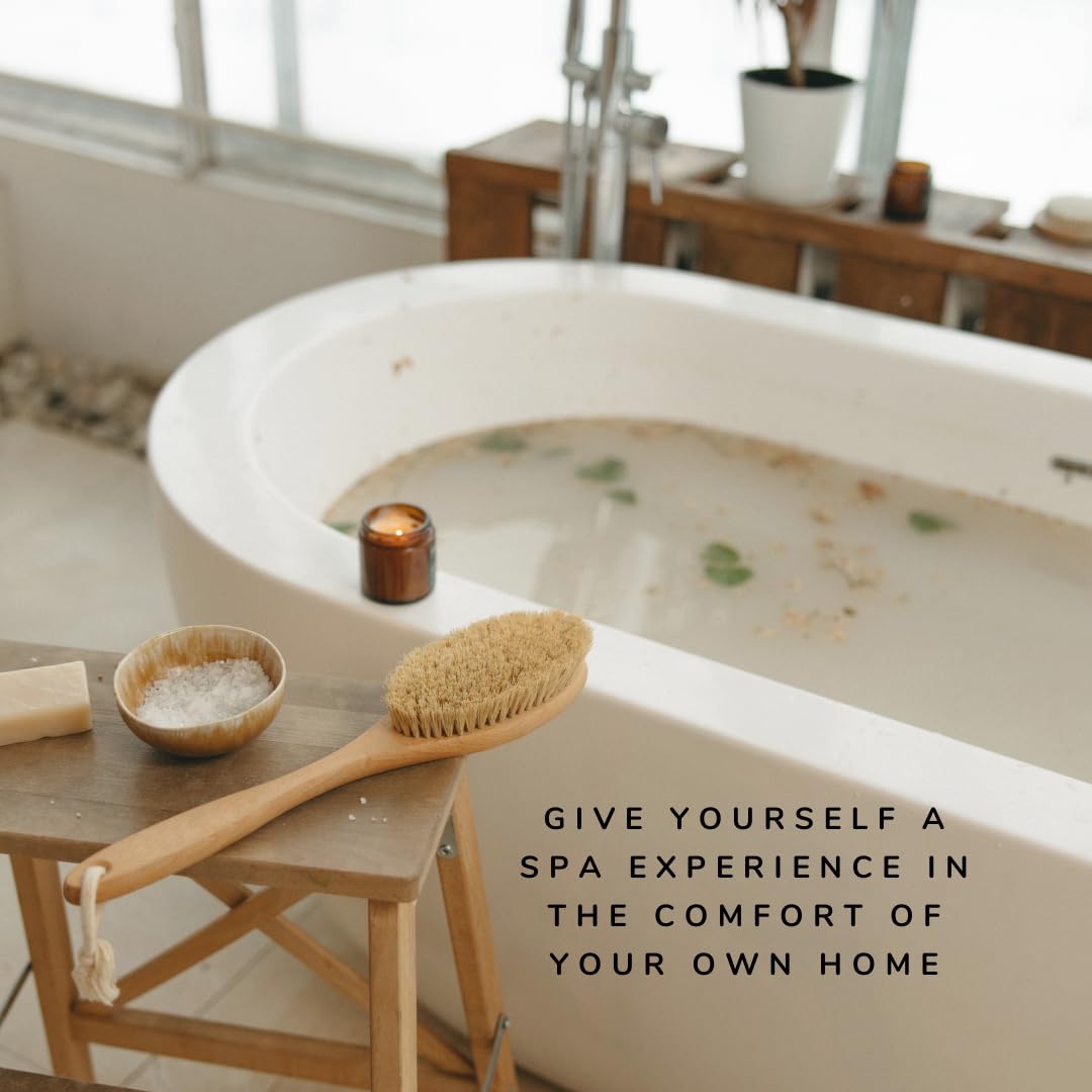 Irene Organics All Natural Bath Salt Soak - Exfoliating Dead Sea Salt + Himalayan Salt Bath Body Scrub for Calm, Soothing and Detoxing (Calm - Lavender)