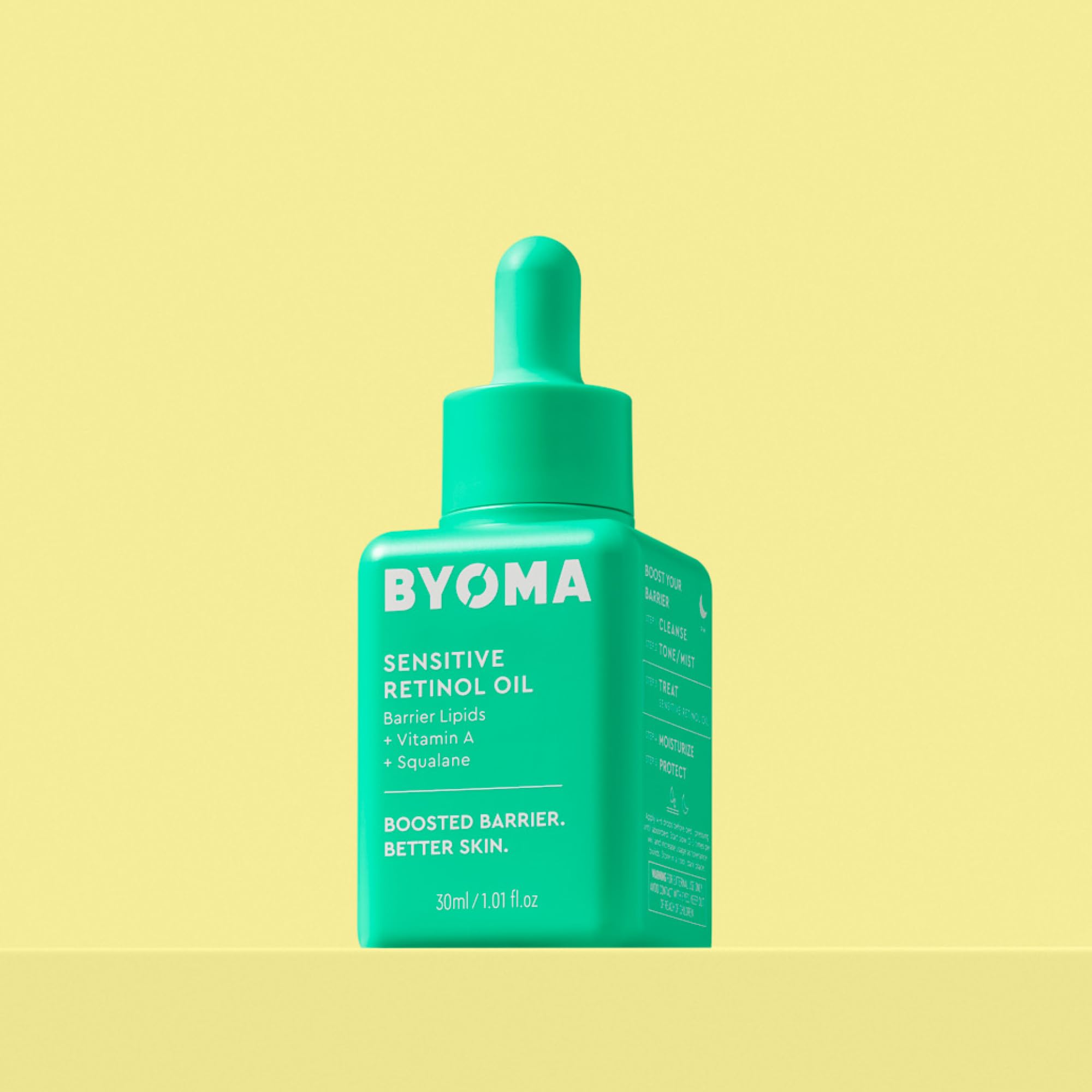 BYOMA Sensitive Retinol Oil – Face Treatment with Squalane & Vitamin A – Ideal for Sensitive Skin – Barrier Repair – 1.01 Fl. Oz