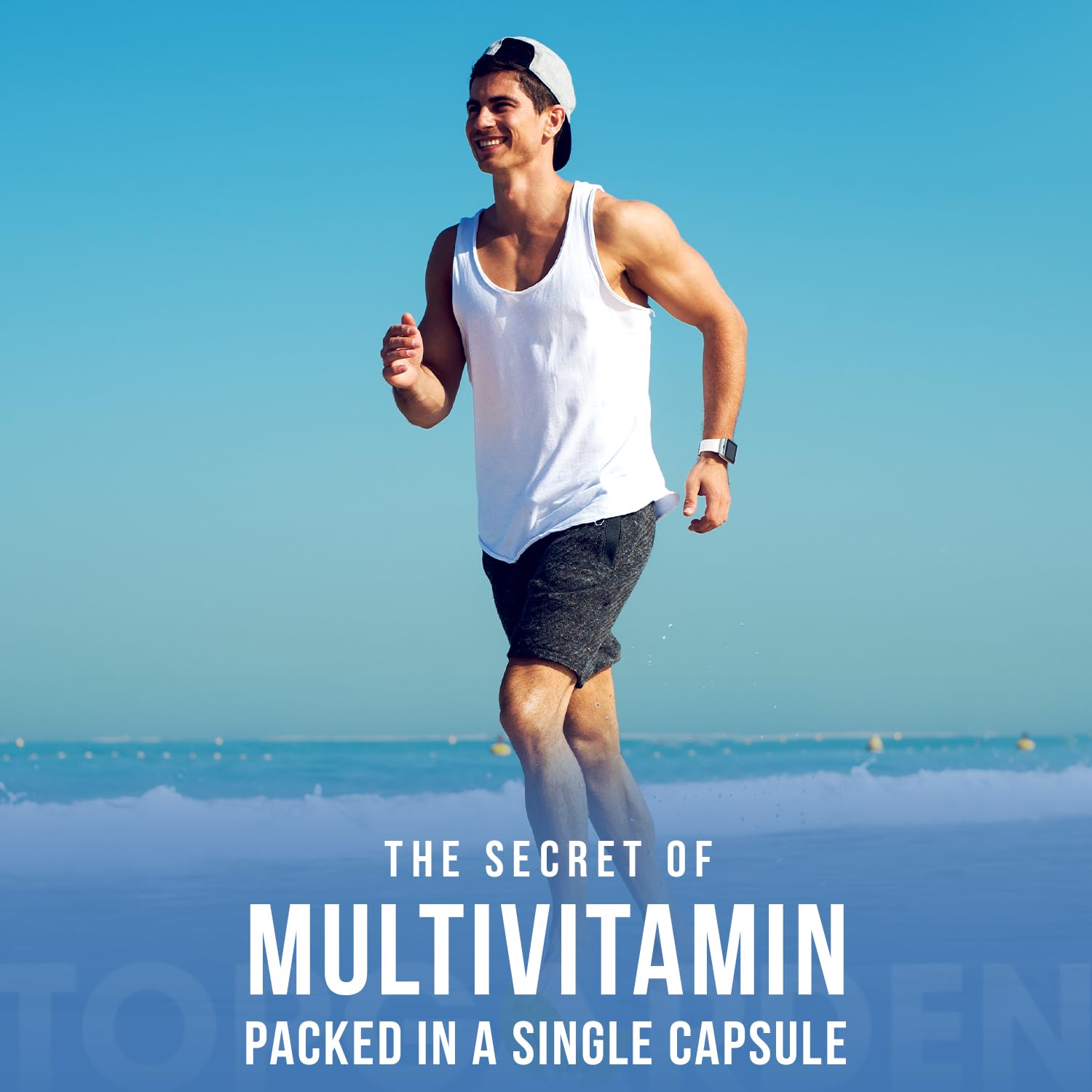 TOPGARDEN Men's Multivitamin - Essential Multivitamins & Multiminerals Supplement A, C, D, E & B12, with Zinc, Calcium, Magnesium & More for Men's Wellness Support. Boost Your Body and Mind!