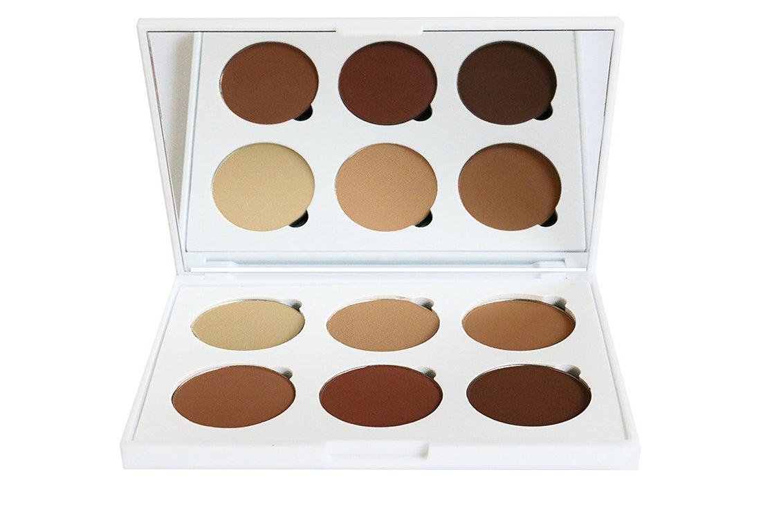 Powder Contour Kit - Premium Bronzing Powder and Contour Palette for Flawless Highlighting and Contouring