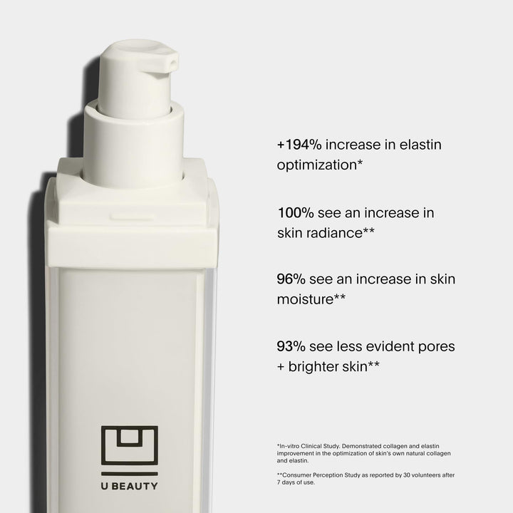 U Beauty Resurfacing Compound Serum - Renew & Illuminate Face Serum - Advanced 8-in-1 Formula with Vitamin C, Retinol, Hyaluronic Acid, & Peptides - Targets Fine Lines, Pores 0.5 fl oz