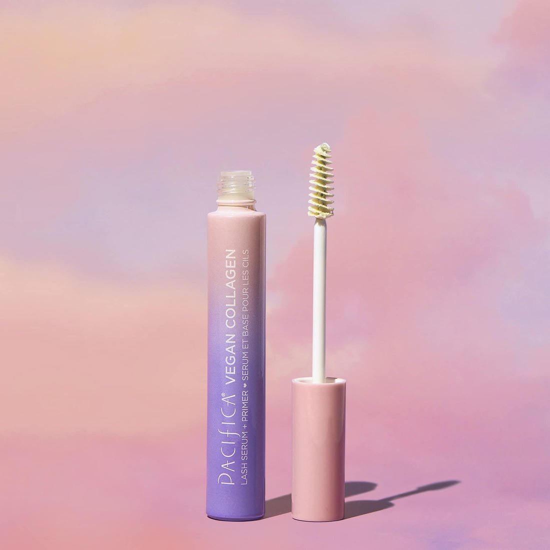 Pacifica Beauty Vegan Collagen Lash Serum and Clear Mascara Primer, Makeup, Conditioning Vitamin E and Vitamin B, Fluffy Lashes, Lash Primer, Cruelty Free, Silicone Free, Clean Makeup,0.24 oz(1 Count)