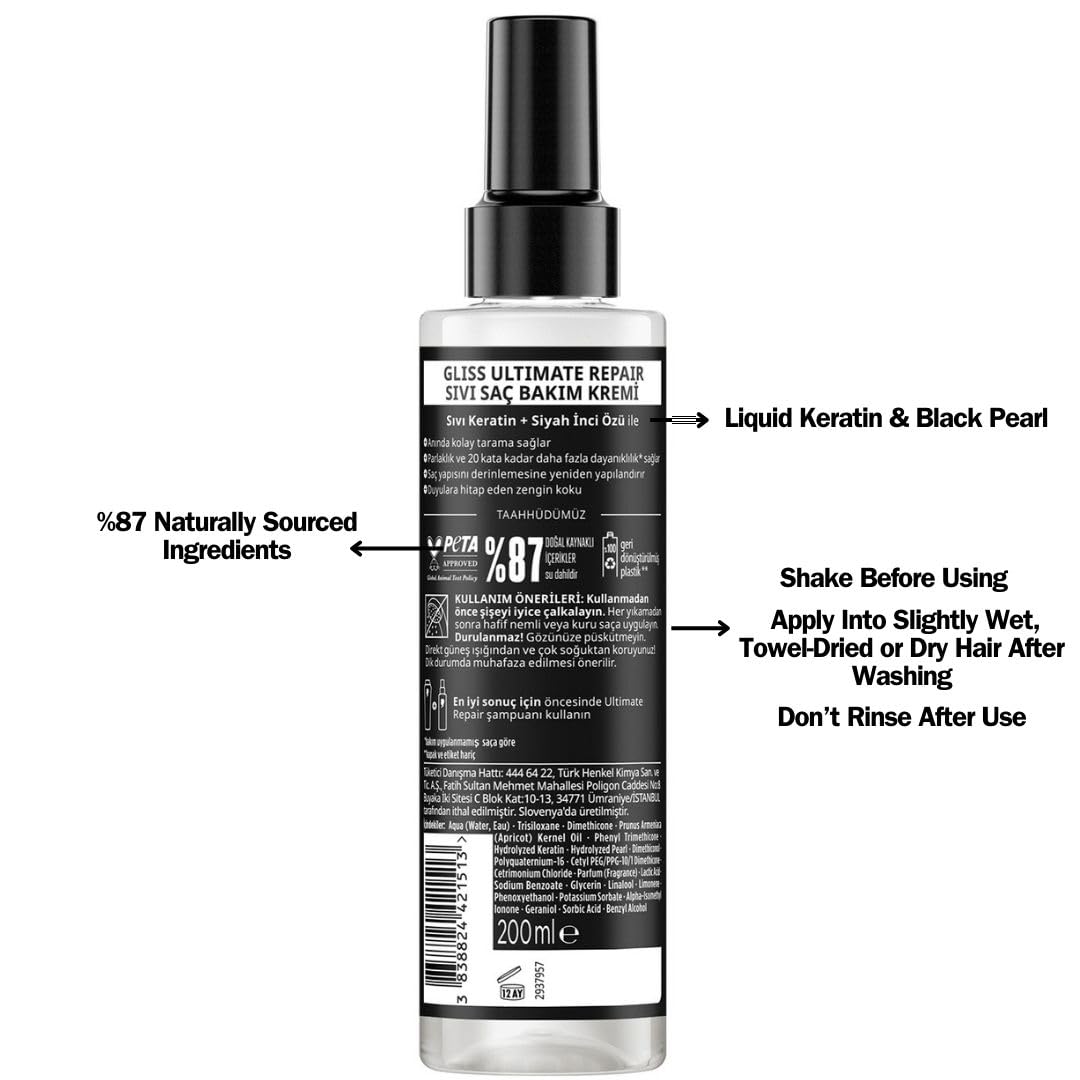 Gliss Ultimate Repair Conditioner Spray 6.76 fl oz