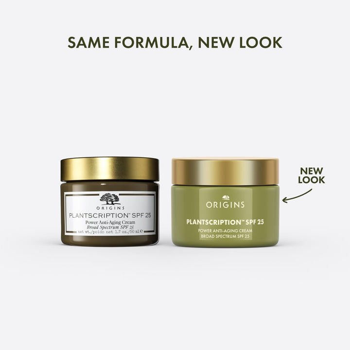 Origins Plantscription SPF 25 Power Anti-Aging Face Cream | Moisturizer with SPF to Visibly Reduce Fine Lines | With Peptides & Hyaluronic Acid, 1.7 Fl Oz