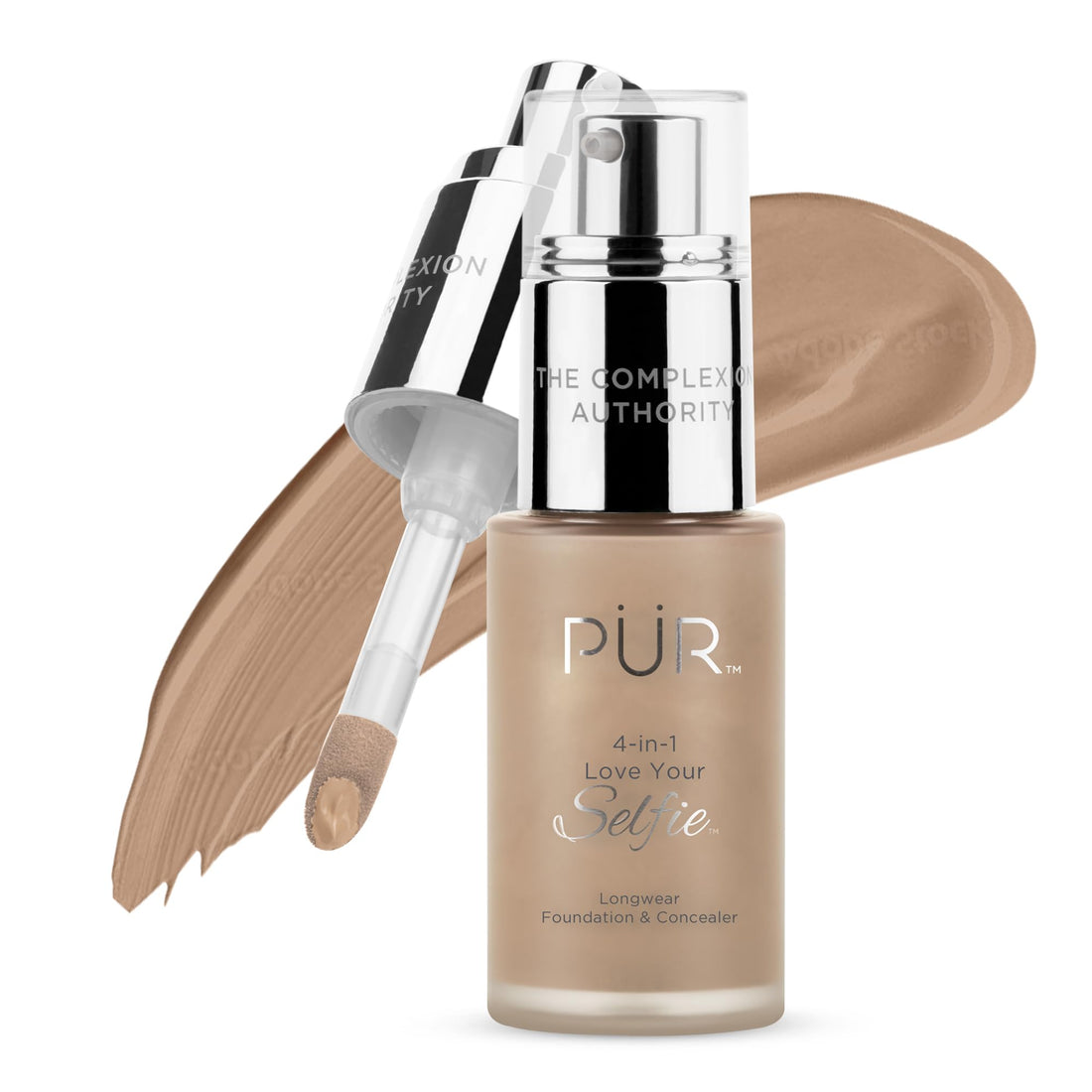 PÃƒÅ“R 4-in-1 Love Your Selfie Longwear Foundation & Concealer, Tn4, 1.2 Fl Oz