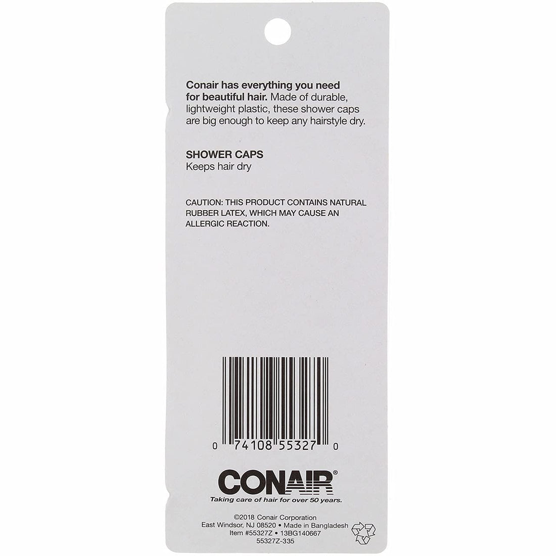 Conair 55327z Shower Cap Assorted Pastel Colors 3 Count by Conair