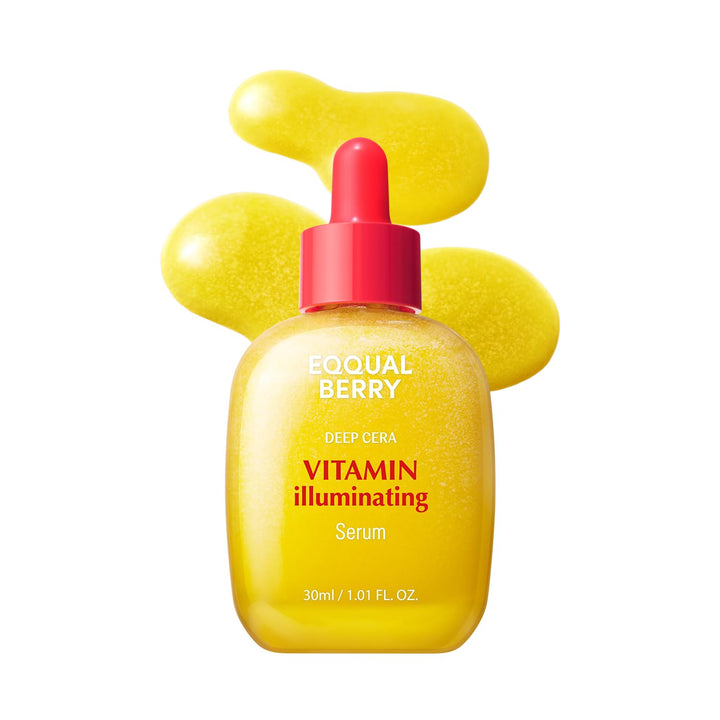 EQQUALBERRY Vitamin Illuminating Serum – Brightening Vitamin C Serum with Niacinamide | Strengthens skin barrier | Hydrates using Ceramide and Hyaluronic Acid, 1.01oz / 30ml