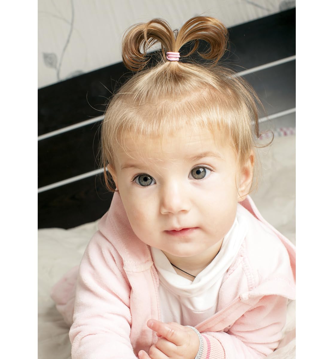 20Pcs Baby Girls Headbands Chiffon Flowers with Peals Rhinestones Soft Headbands