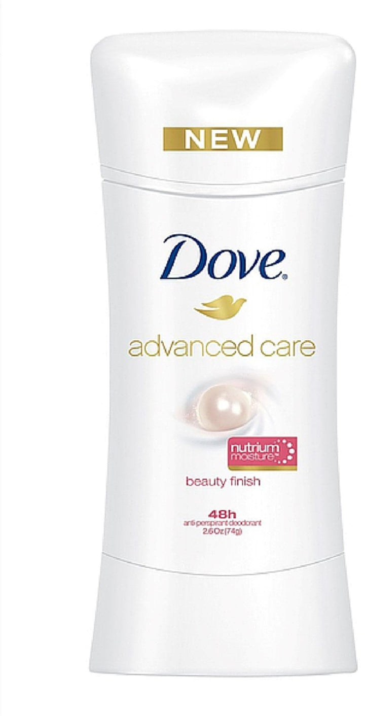 Dove Advanced Care Anti-Perspirant Deodorant, Beauty Finish 2.6 oz (Pack of 2)