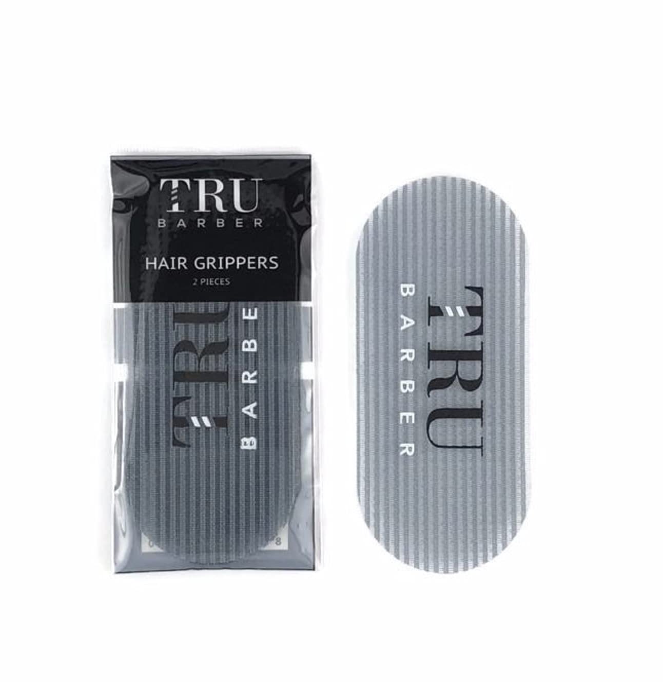 TRU BARBER Hair Grippers for Men and Women BUNDLE PACK 6 PCS - Salon and Barber, Hair Clips for Styling, Sectioning, Cutting and Coloring, Nonslip Grips, Hair holder (Grey)