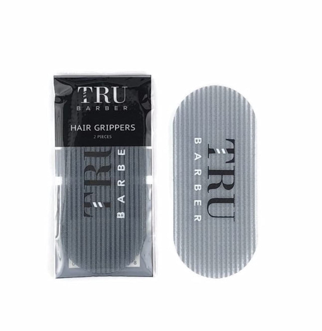 TRU BARBER Hair Grippers for Men and Women BUNDLE PACK 6 PCS - Salon and Barber, Hair Clips for Styling, Sectioning, Cutting and Coloring, Nonslip Grips, Hair holder (Grey)