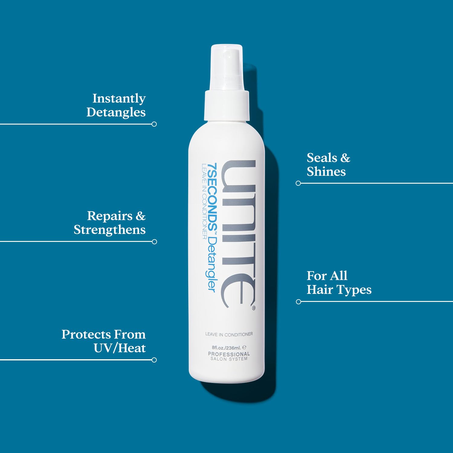 UNITE Hair 7SECONDS Detangler Leave-In Conditioner, 8 fl.Oz