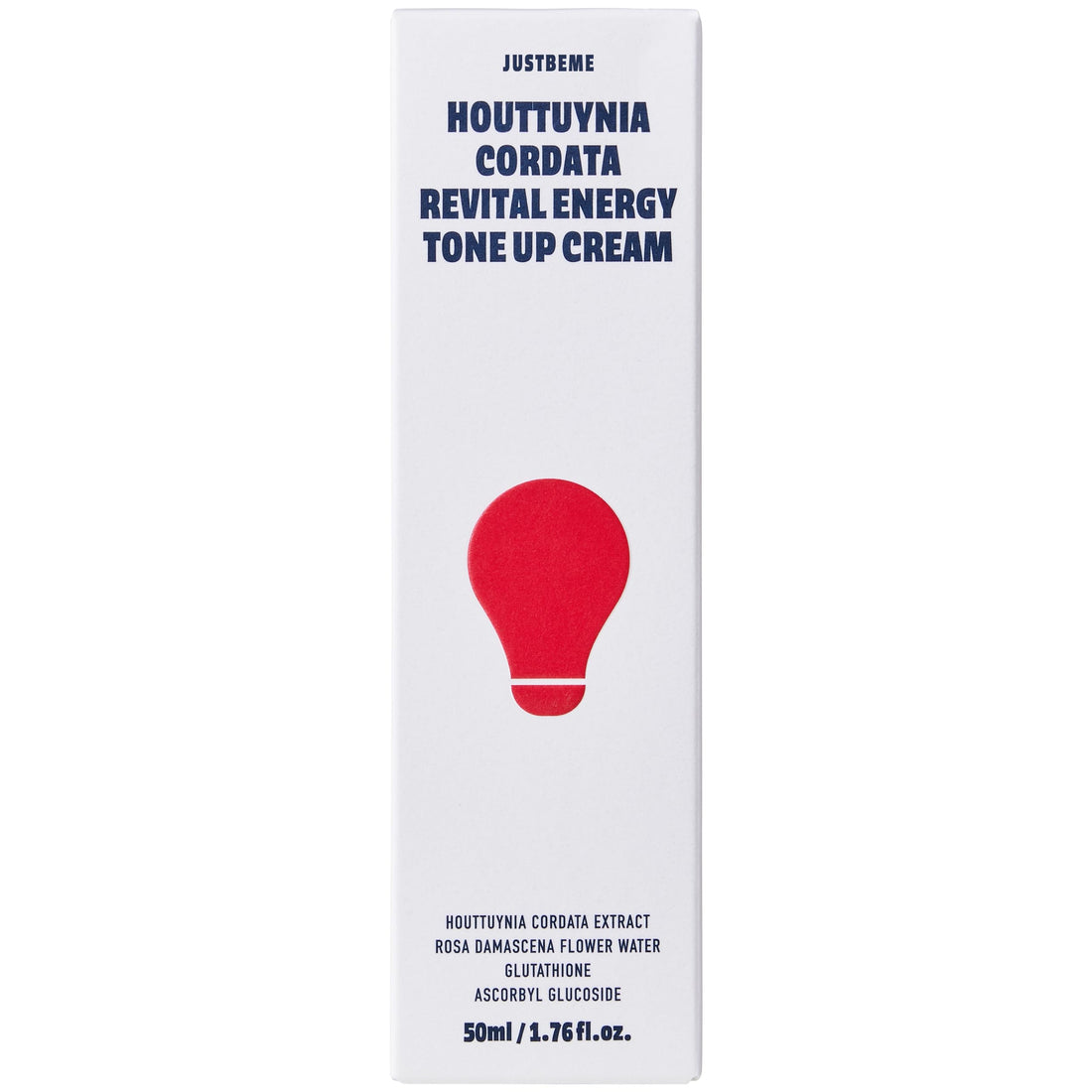 JUSTBEME Houttuynia Cordata Revital Energy Tone Up Cream/Instant Toning Effect – Evens Out Skin Tone - No Makeup Natural Look, Korean Skin Care (50ml / 1.76 fl oz)