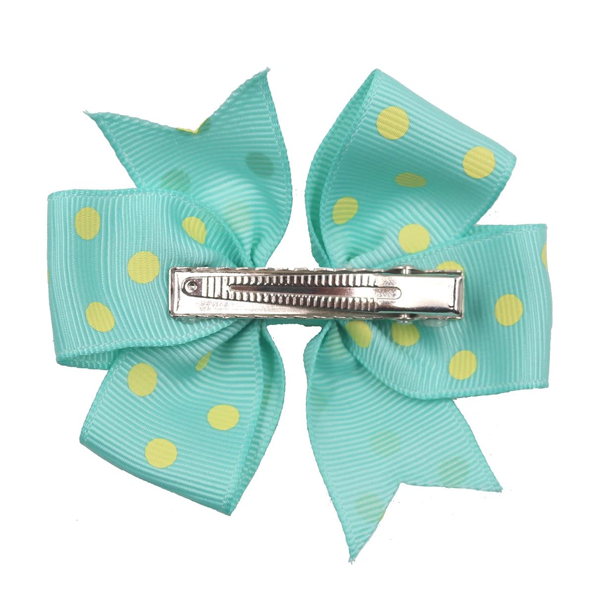 40 Pieces Baby Girls Ribbon Polka Dot Hair Bow Alligator Hair Clips For Girl Teens Kids Babies Toddlers in Pairs