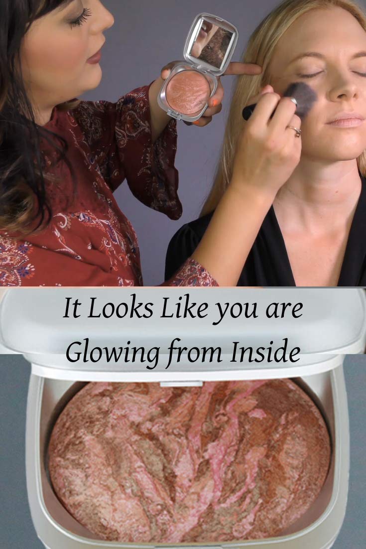 Ageless Derma Baked Mineral Makeup Healthy Blush with Botanical Extracts (Apricot Swirl) Made in USA. Highlighter MakeupÃ‚Â