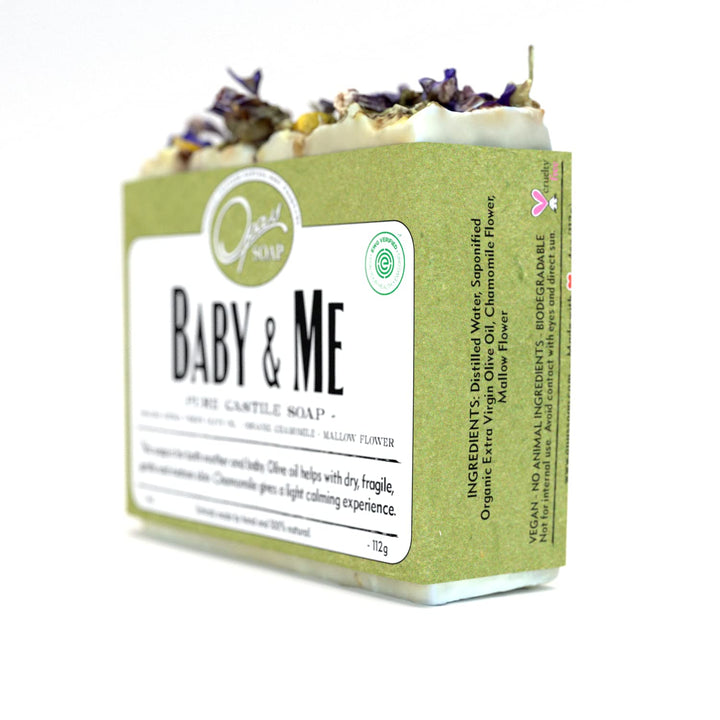 Opas Soap - 100% Natural Baby & Me Fragrance Free Castile Olive Organic Oil Soap with Chamomile