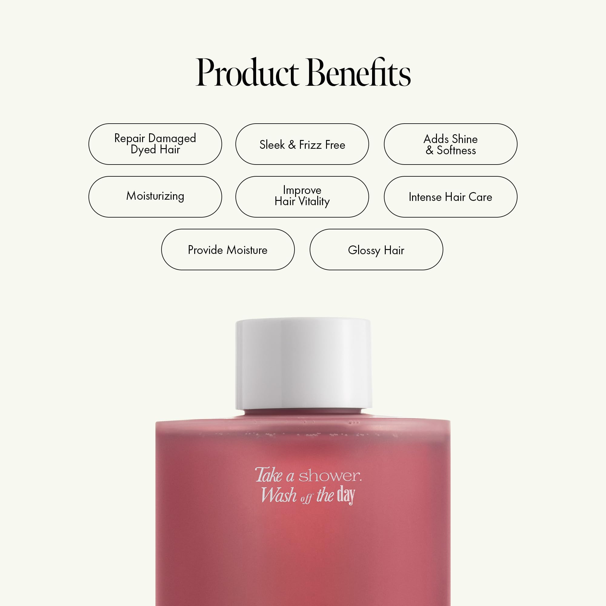 Rosy Night Repair Hair Ampoule Treatment – Water-to-Cream Formula for Damaged & Frizzy Hair – Protein, Peptide & Amino Acid – Color Safe, Sulfate & Paraben Free, Musky Floral Scent, 6.76 fl. oz