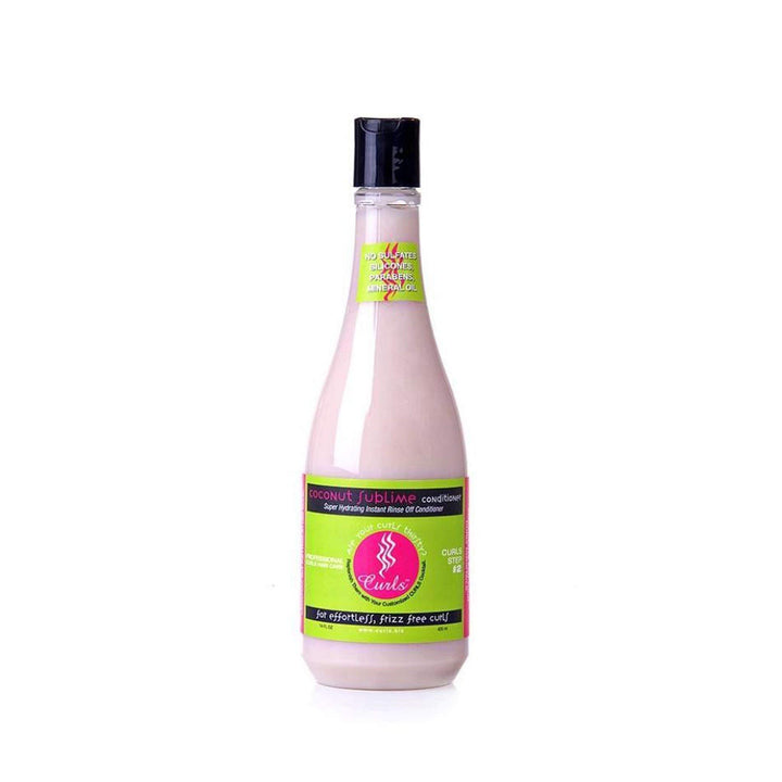 Curls Coconut Sublime Moisturizing Instant Conditioner (Rinse Off), 14-Ounce Bottle