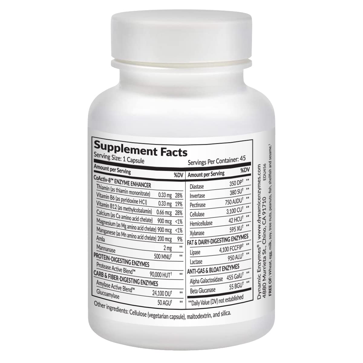 Eat E-Z Ultra Digestive Enzymes for Gut Health; Anti-Bloating; Digestive Enzyme for Immune Support | 45 Count