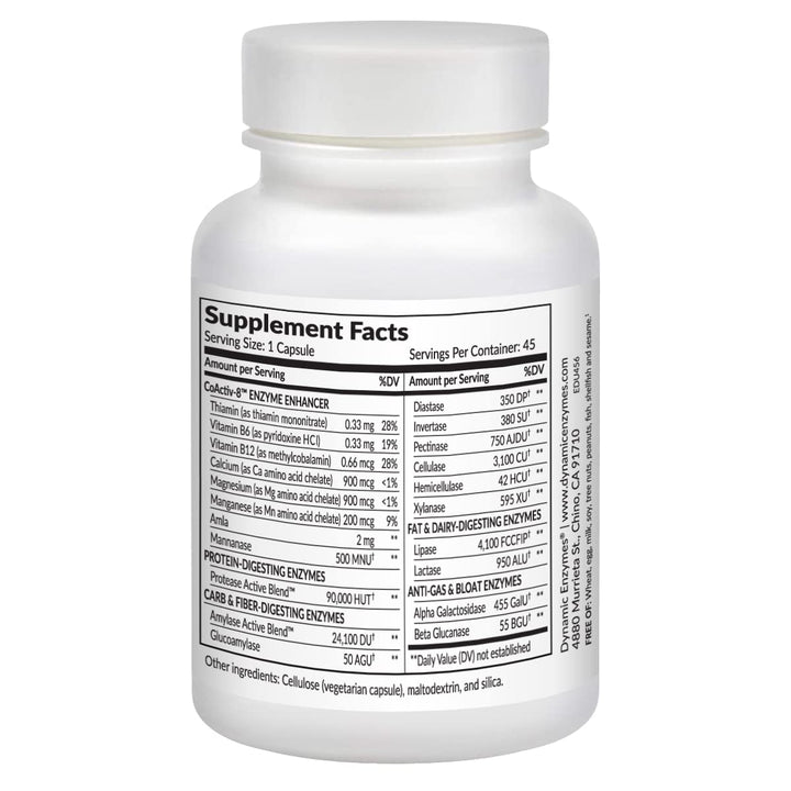 Eat E-Z Ultra Digestive Enzymes for Gut Health; Anti-Bloating; Digestive Enzyme for Immune Support | 45 Count