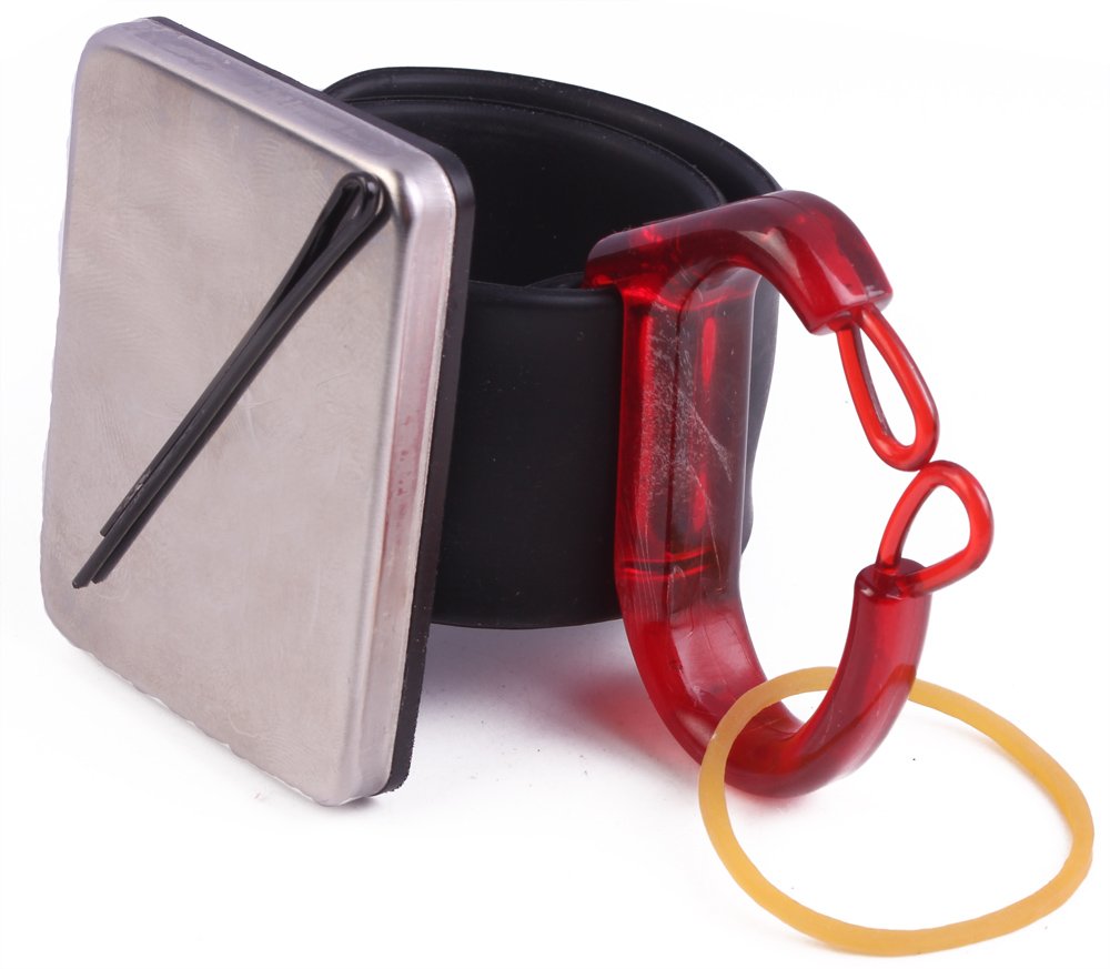 Magnetic Bobbie Pin Hair Clips Bracelet, Bobby Pins Wristband Holder, Elastic Rubber Bands Holder