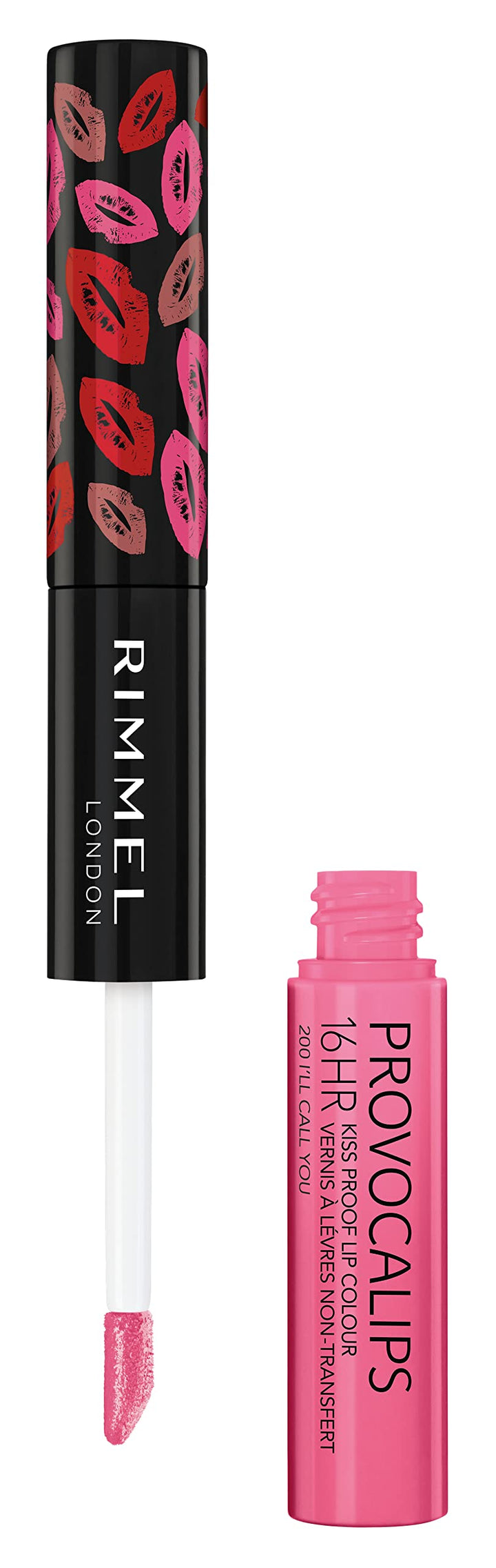 Rimmel London Provocalips 16hr Kiss-Proof Lip Color - Two-Step Liquid Lipstick to Lock in Color and Shine - 200 I'll Call You, .14 fl.oz.