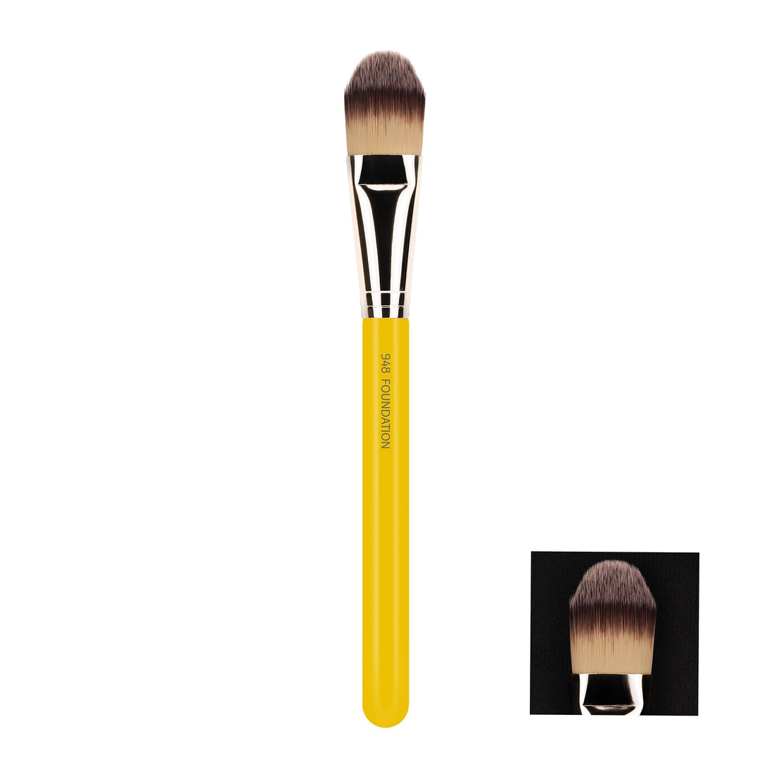 Bdellium Tools Studio Line Foundation Brush, Yellow