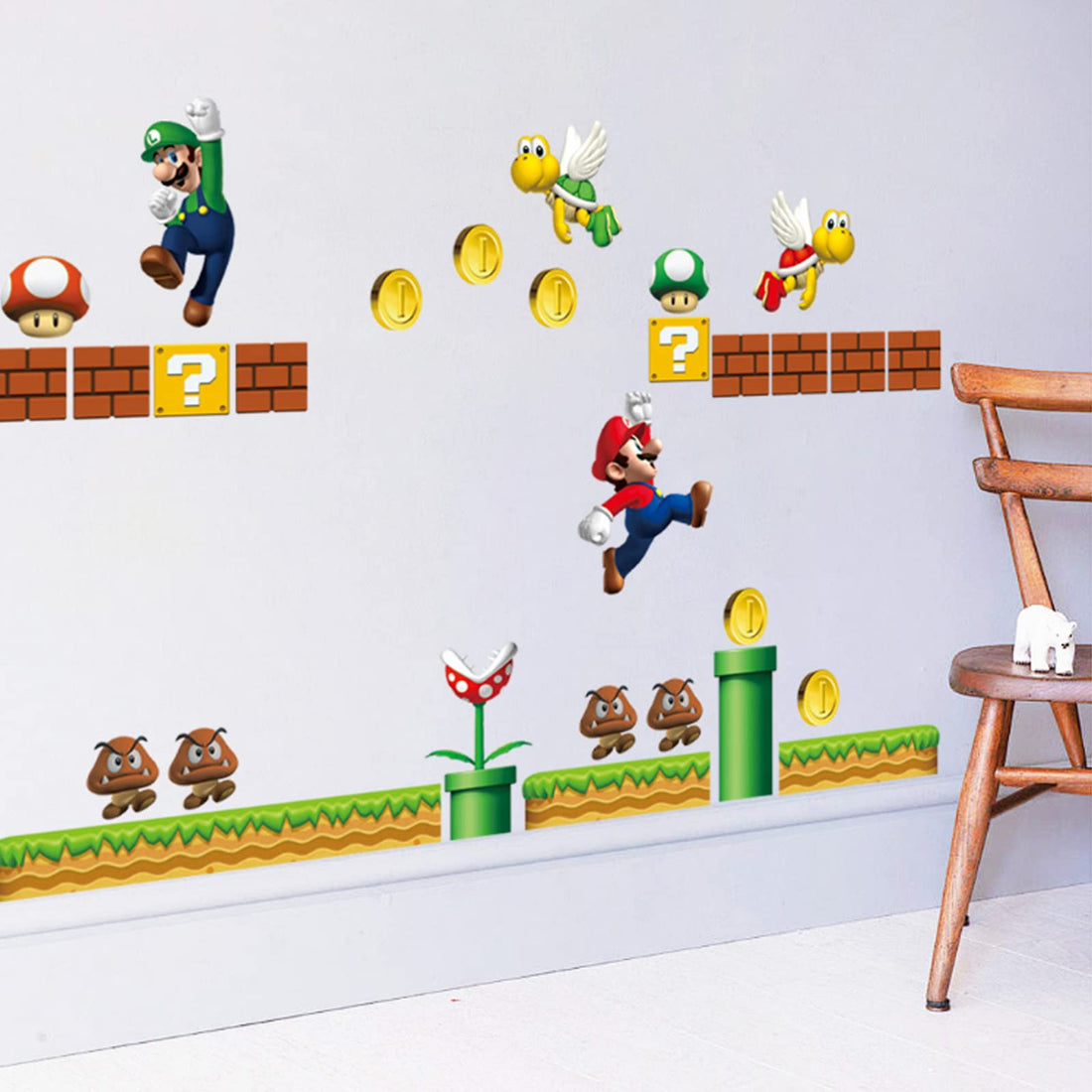 Brothers Wall Decals | Build a Scene Vinyl Wall Stickers | Removable Peel and Stick Decals