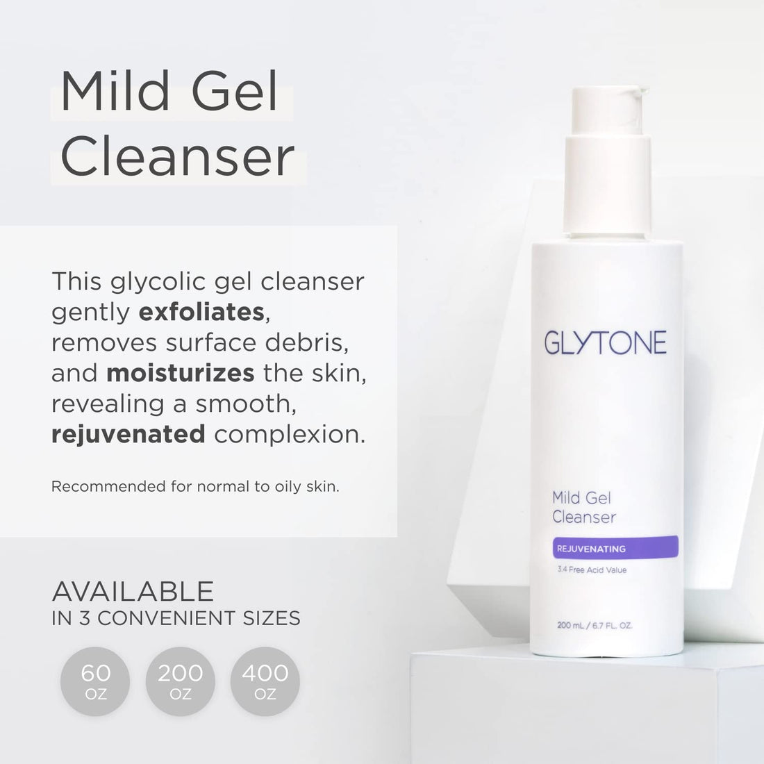 Glytone StepUp Cleanse Mild Cream Wash 200ml/6.7oz