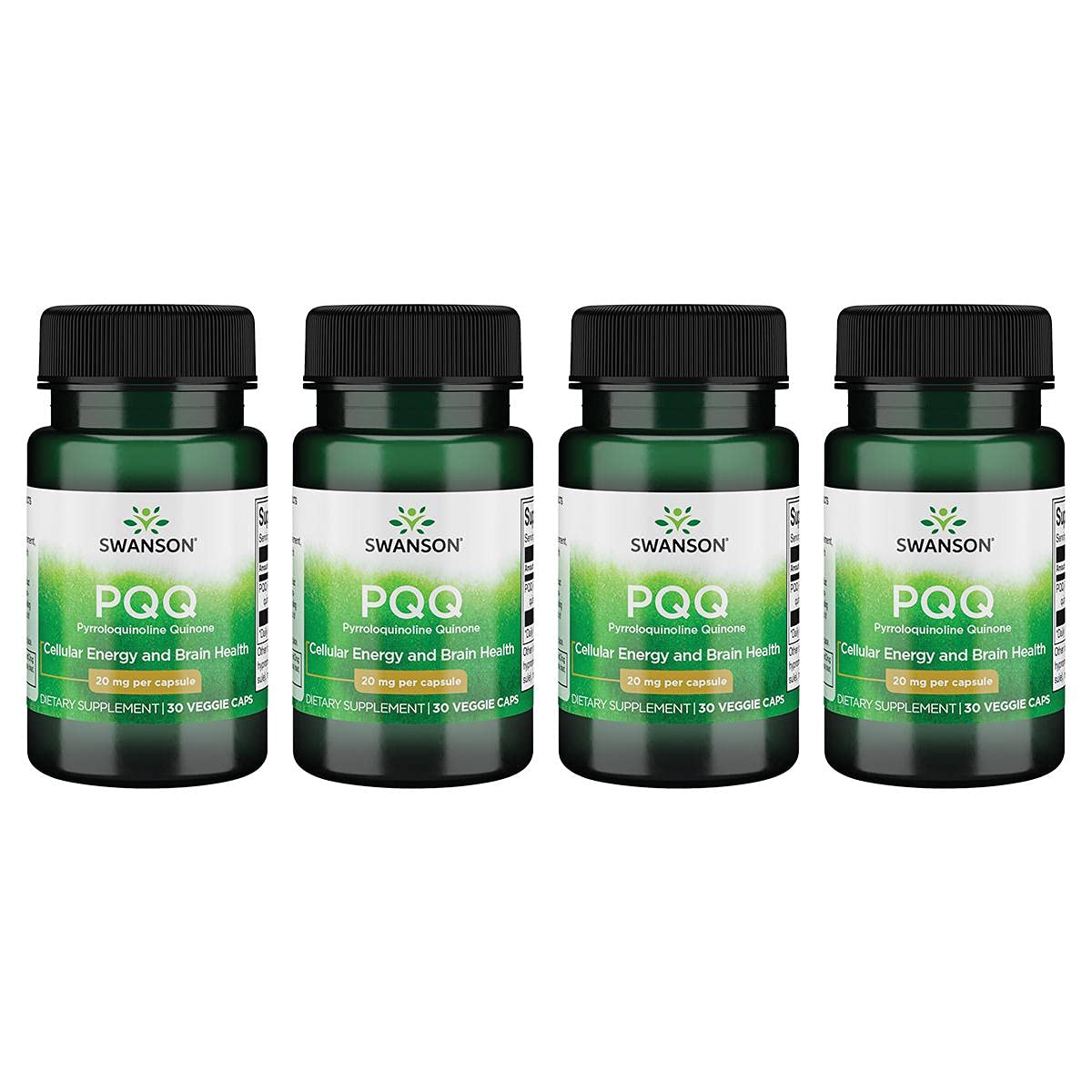 Swanson Ultra Pqq Pyrroloquinoline Quinone 20 mg per Capsule - 30 Veggie Capsules - Pack of 4