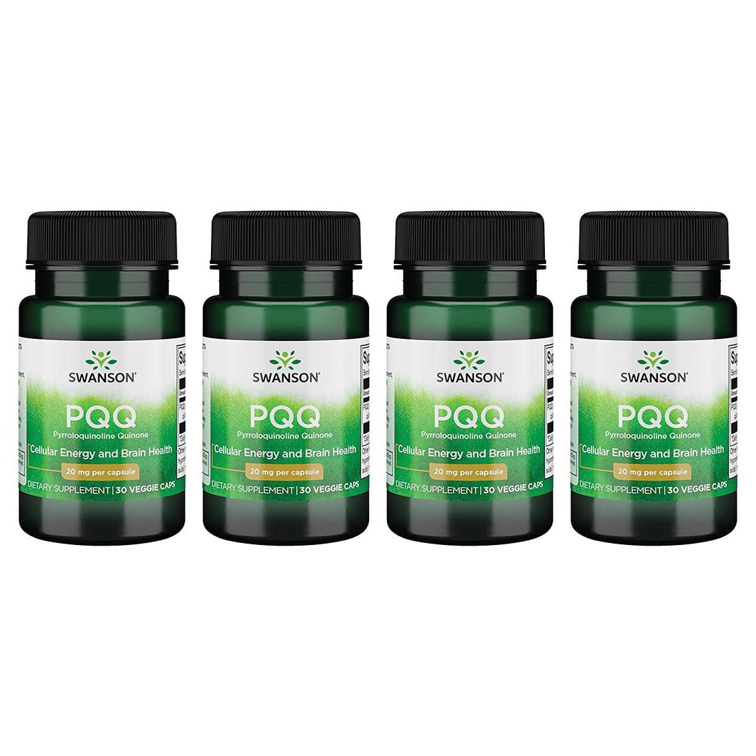 Swanson Ultra Pqq Pyrroloquinoline Quinone 20 mg per Capsule - 30 Veggie Capsules - Pack of 4