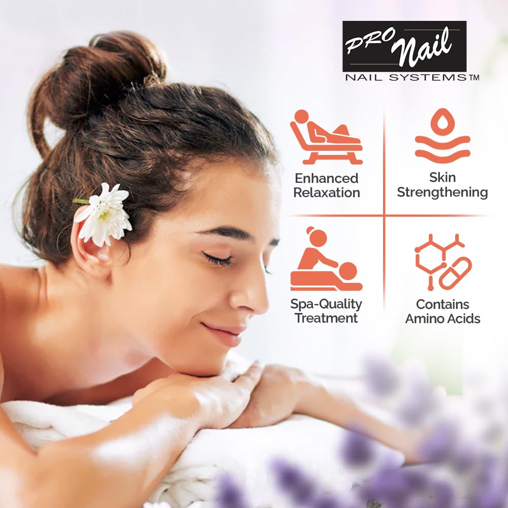 PRO NAIL - Healing Therapy Massage Lotion - Professional Pedicure, Body and Hot Oil Manicure, Infused with Natural Oils, Vitamins, Panthenol and Amino Acids (Mango, 32 Ounce)