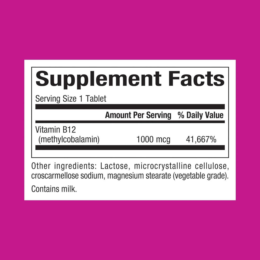 Natural Factors Vitamin B12 Methylcobalamin 1,000 mcg, Offers The Most Metabolically Active Form of B12, 180 Chewable Tablets