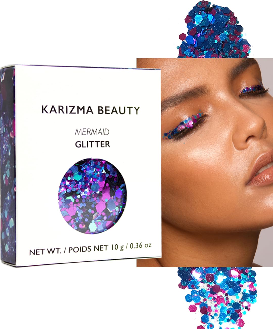 Mermaid Chunky Glitter  COSMETIC GLITTER  Festival Glitter Sparkle Face Body Hair Nails