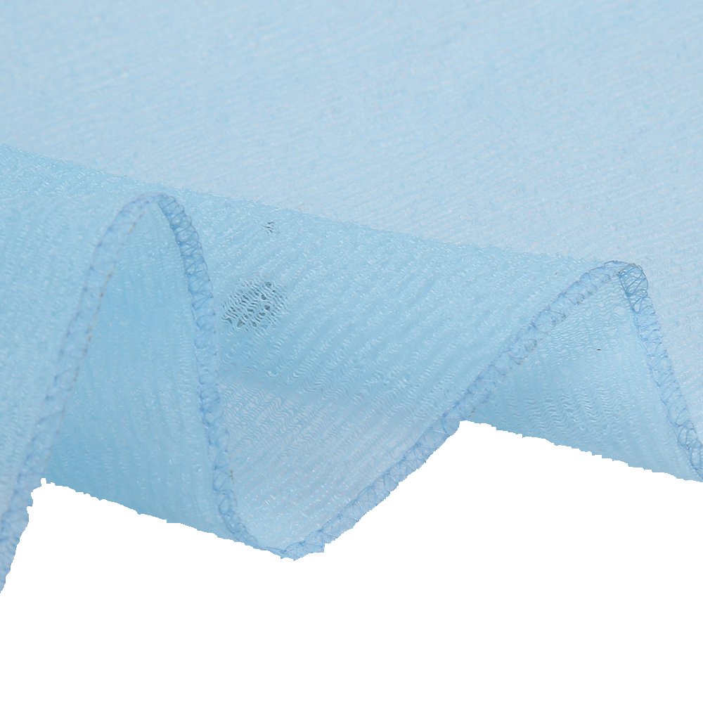 KAKOOI Long Exfoliating Nylon Bath Cloth/Towel, Magic Shower Washcloth for Body, 35 inches(6PCS, 2Blue&2Yellow&2Pink)