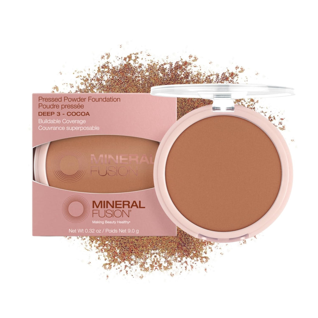 Mineral Fusion Deep 3 Makeup Pressed Powder Foundation By Mineral Fusion, 0.32 oz