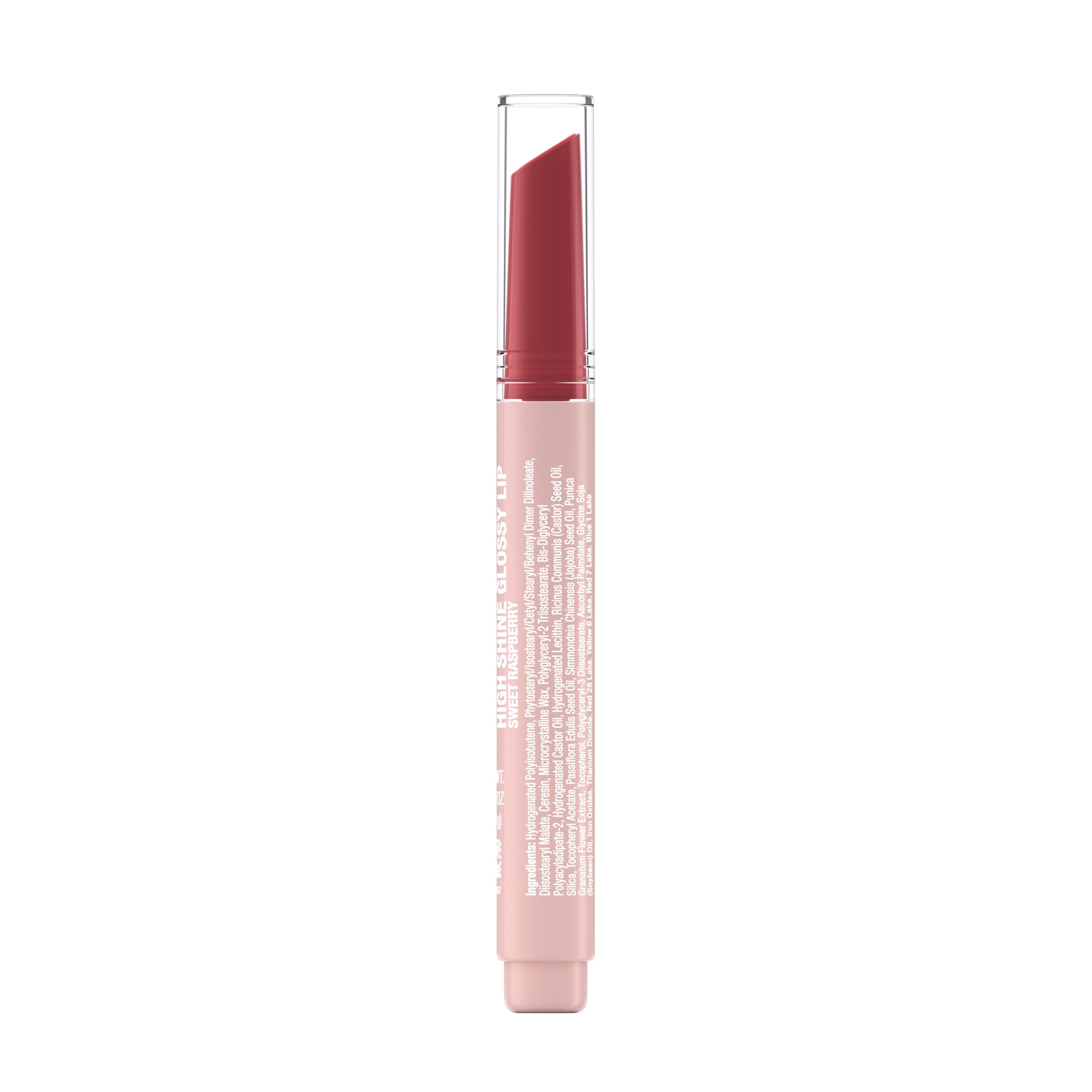 Neutrogena High Shine Glossy Lip with Maracuja Oil + Vitamins & Antioxidant Vitamin E, Nourishing Glossy Lip, Non-Retractable, Pigmented For Buildable Color, Sweet Raspberry, 0.07 oz