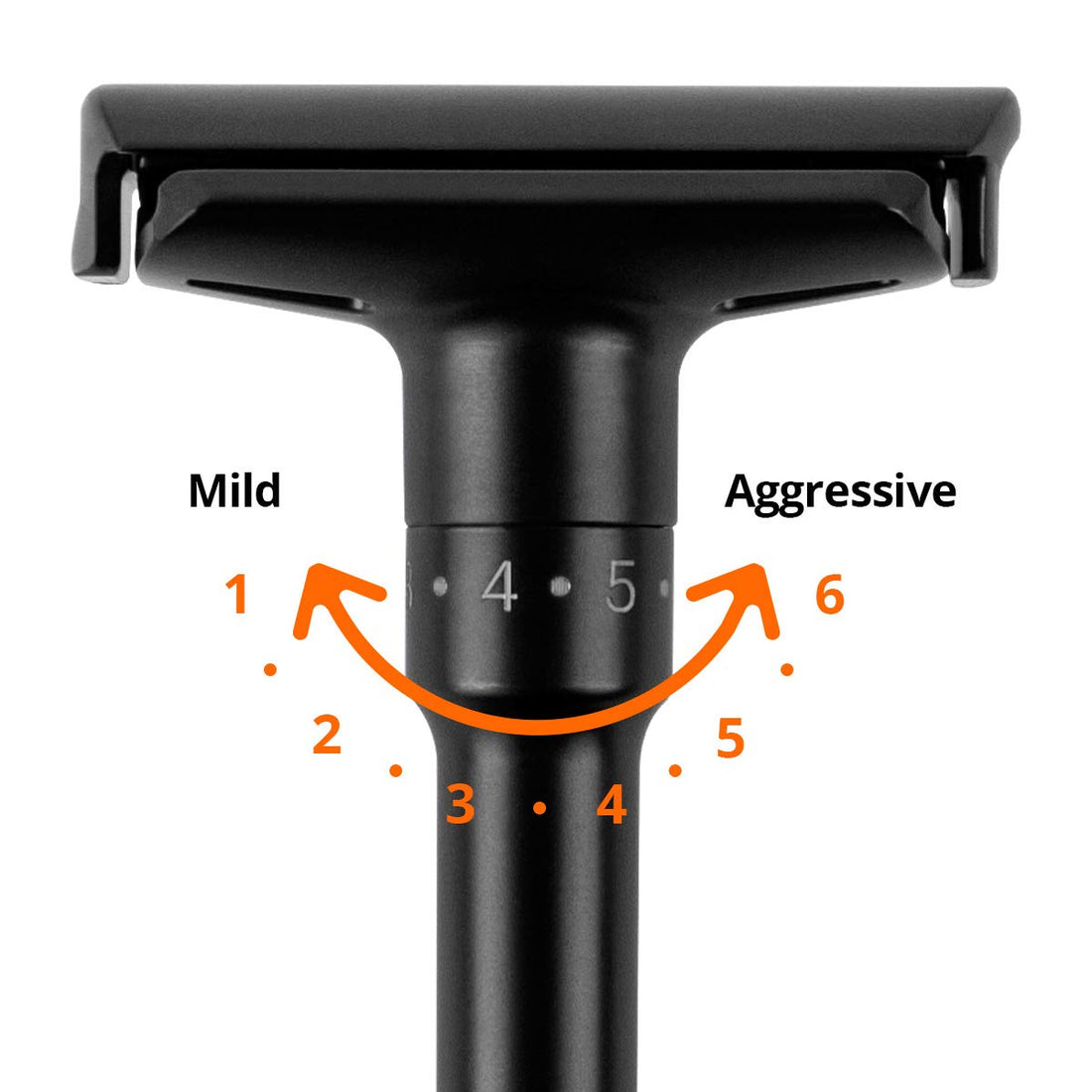 QSHAVE Adjustable Double Edge Safety Shaving Razor Deluxe Set (Razor with Stand)