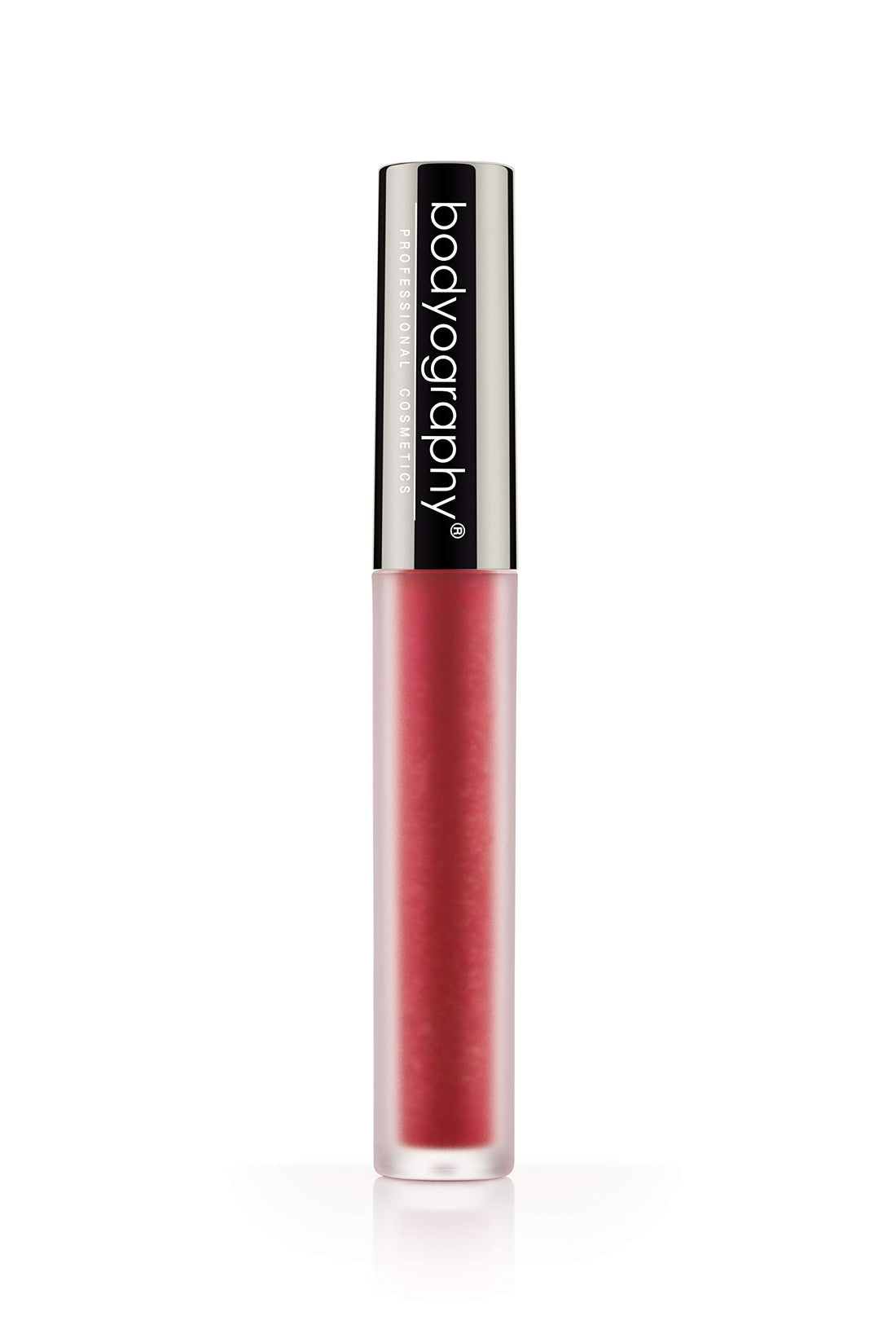 Bodyography Bodyography Metallic Liquid Lipstick (Strawberry): Bright Red Salon Makeup Long-Wearing Lipstick w/Sheen | Vegan, Gluten-Free, Cruelty-Free, Paraben-Free