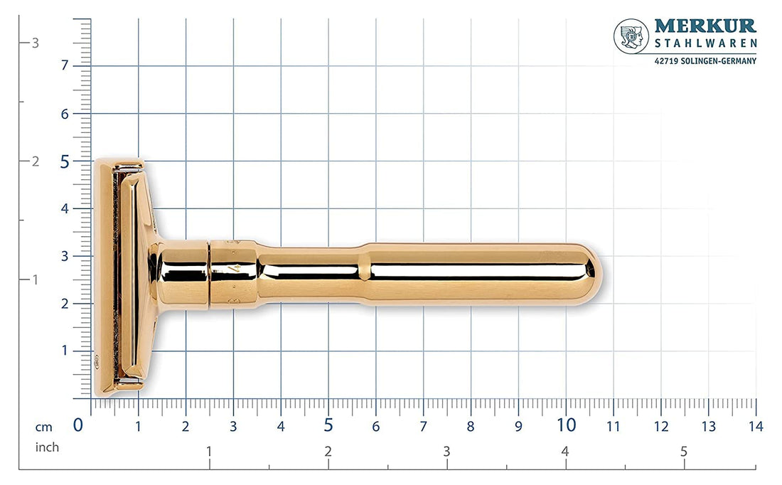 Merkur Adjustable Futur Safety Razor Gold Plated 702