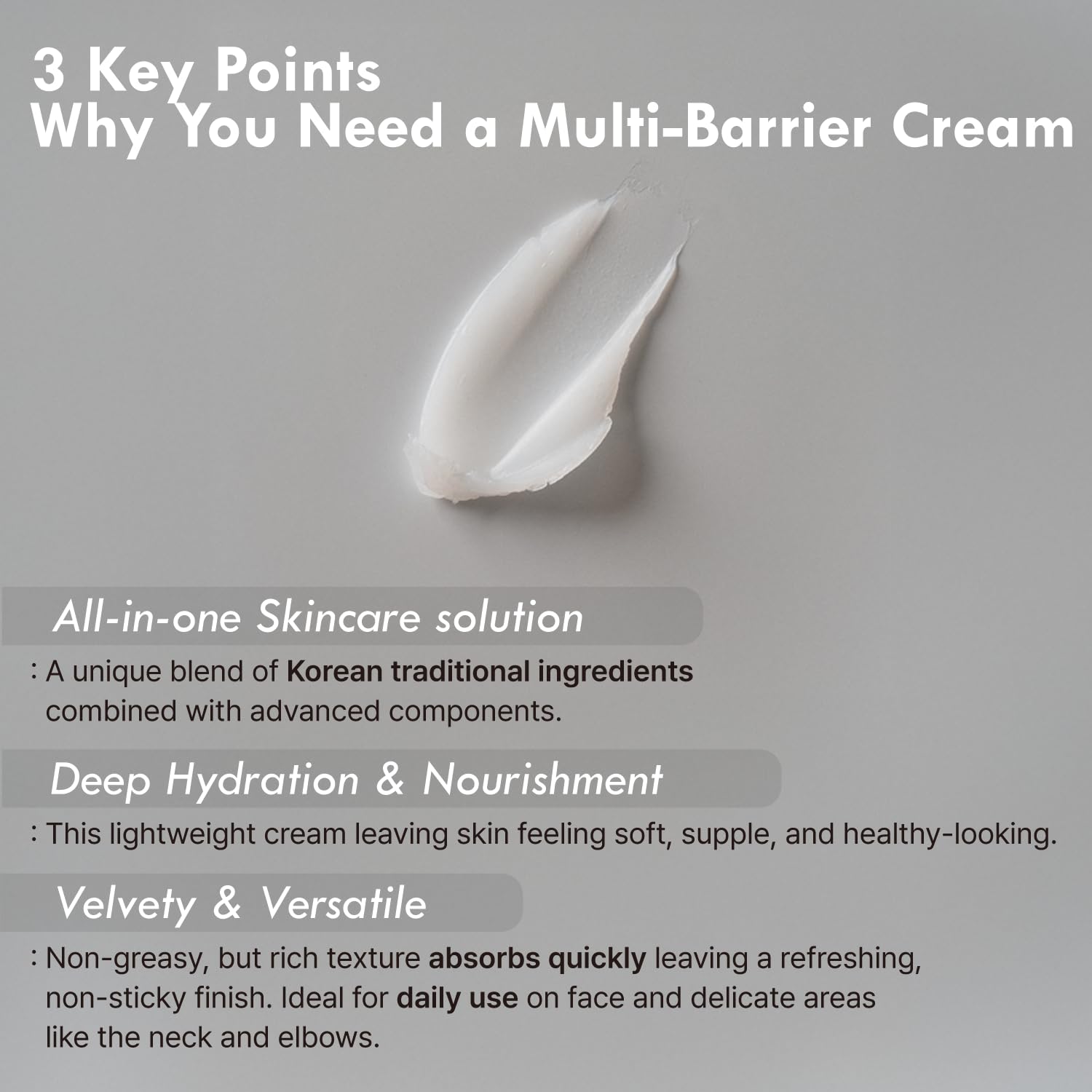 OHMIA Lotus Multi Barrier Cream - Soothing Face Moisturizer with Lotus, Rice, Centella - Calms & Hydrates Sensitive Skin - All-in-One Korean Skincare Routine 1.69fl oz