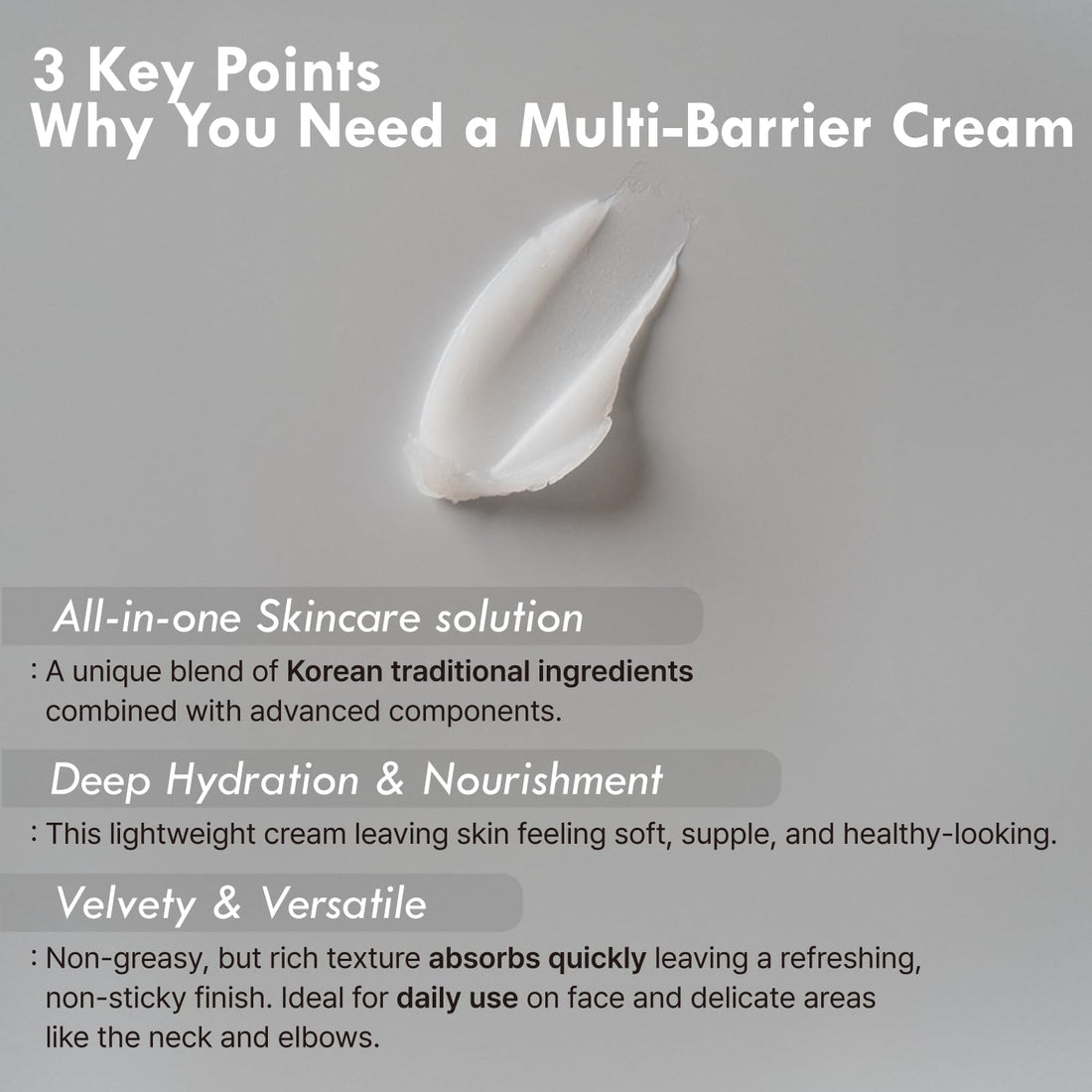 OHMIA Lotus Multi Barrier Cream - Soothing Face Moisturizer with Lotus, Rice, Centella - Calms & Hydrates Sensitive Skin - All-in-One Korean Skincare Routine 1.69fl oz