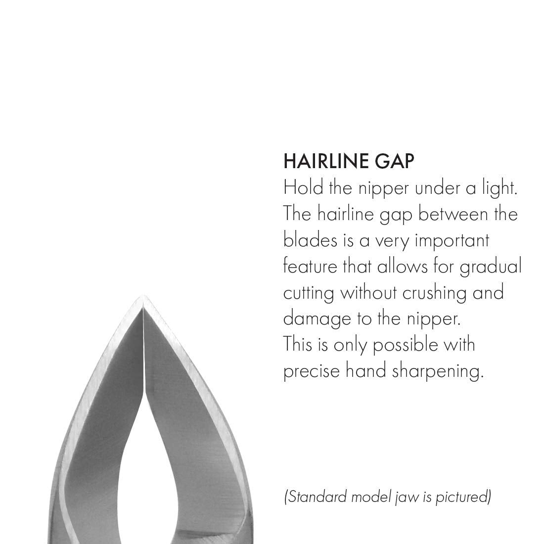 GERmanikure FINOX tower point stainless steel cuticle nippers, 7mm. Made by GERmanikure in Germany