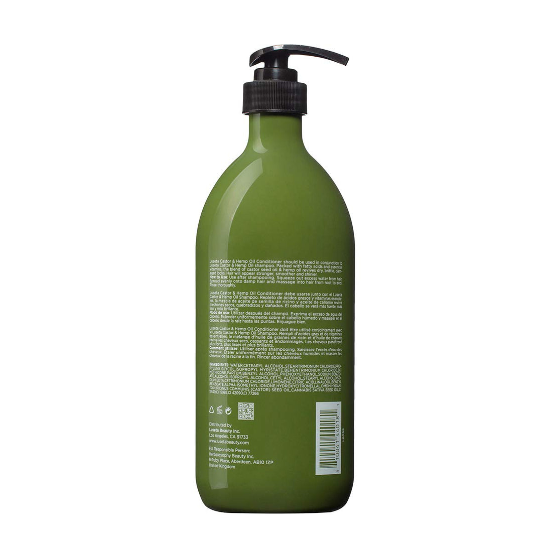 Luseta Castor & Hemp Oil Conditioner for Hair Growth, Hair Loss/Repair, Thickens & Enriches Thinning 33.8oz